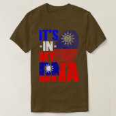 Retro Het is in mijn DNA Taiwan Roots Taiwanese vl T-shirt (Design voorkant)