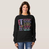 Retro Het is oké Geestelijke Gezondheid Sweatshirt (Voorkant volledig)