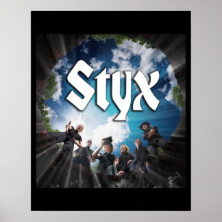 Retro het klassieke STYX-band muziekcadeau voor ve Poster