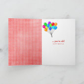 retro het mengen kommen op houten verjaardag kaart (Binnen)