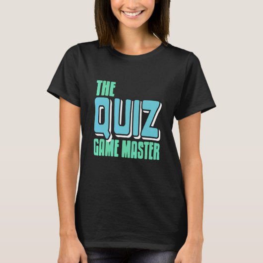 Retro Het Quiz Spel Master Geweldig Cadeau T-shirt (Voorkant)