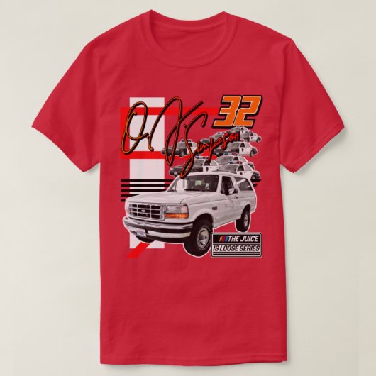 Retro Het Sap is Losse OJ Chase Race 90s Stijl D T-shirt (Design voorkant)