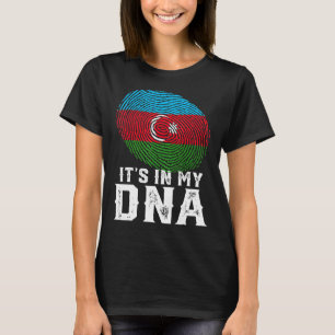 Retro het zit in mijn DNA vingerafdruk Azerbeidzja T-shirt
