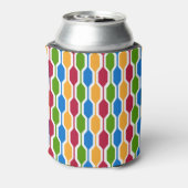 Retro Hexagons Blikjeskoeler (Blikje Achterkant)