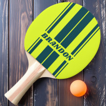 Retro HI VIS Geel Dubbel Board Strepen met Naam