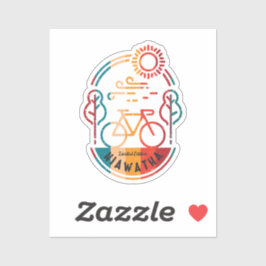 Retro Hiawatha Bike Trail. Sticker