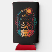 Retro Hiawatha Fietsroute Seltzer Blikjeskoeler (Achterkant)