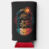 Retro Hiawatha Fietsroute Seltzer Blikjeskoeler (Voorkant)