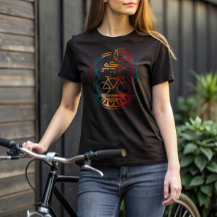 Retro Hiawatha Fietsroute T-shirt