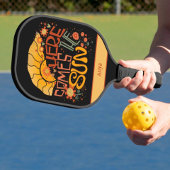 Retro Hier Kegels De Zon Inspirativiteit Modern Pickleball Paddle
