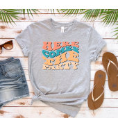 Retro hier komt de Partij van Bachelorette van de  T-shirt