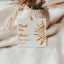 Retro hier komt het met de hand getekende Baby sho