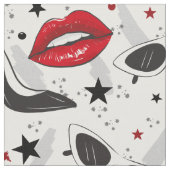 Retro High Mode Girl Stof (Close Up)