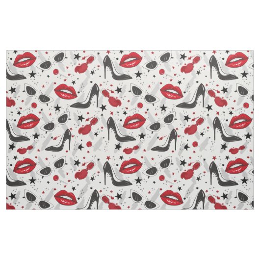 Retro High Mode Girl Stof (Fat Quarter)