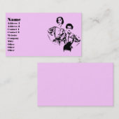 Retro High Mode Modellen Visitekaartje (Voorkant / Achterkant)