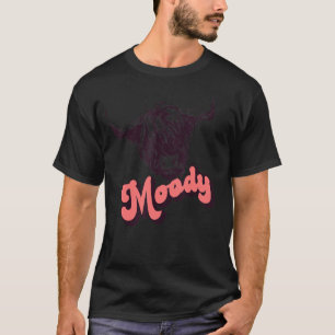 Retro Highland Heifer Moody Southern Koe Head West T-shirt