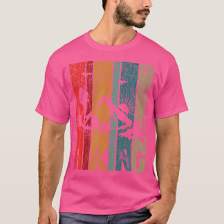 Retro Hiker Adventure Lover Outdoor Camping Mounta T-shirt