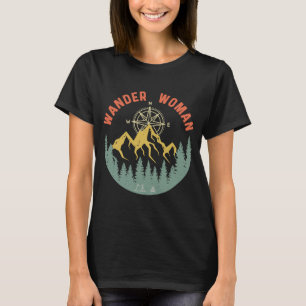 Retro Hiking Camping Camping Camping Camping Campi T-shirt