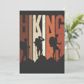 Retro  Hiking Shirt Hiking Thed Adventure Kaart (Staand voorkant)