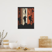 Retro  Hiking Shirt Hiking Thed Adventure Poster (Keuken)