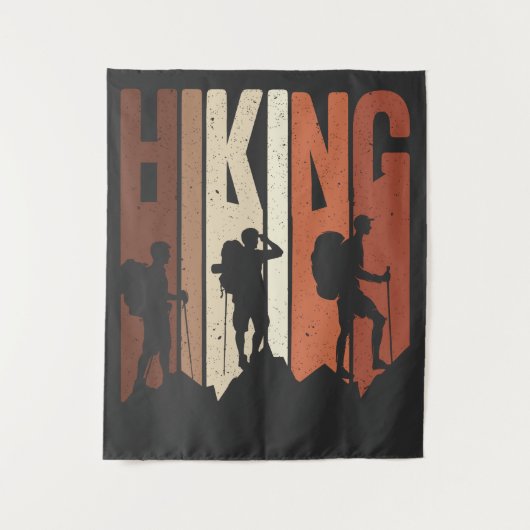 Retro  Hiking Shirt Hiking Thed Adventure Wandkleed (Voorkant)