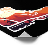 Retro Hiking Shoe Landscape - Wilderness Sunset Poster (Hoek)