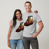 Retro Hiking Shoe Landscape - Wilderness Sunset T-shirt (Unisex)