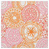 Retro Hip Fun Happy Summer Floral Pattern Stof (Swatch)