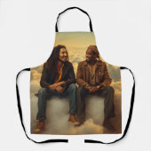 Retro Hip-Hop Legends Tribute Apron Schort (Voorkant)