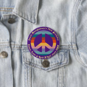 Retro Hippie 60's Baby Boomer Milestone Verjaardag Ronde Button 7,6 Cm (In situ)