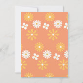 Retro Hippie 70's 60's Groovy Reheasral Dinner Kaart (Achterkant)