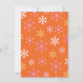 Retro Hippie 70's 60's Groovy Santa Baby shower Kaart (Achterkant)