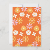 Retro Hippie 70's 60ste verjaardag Fest Party Kaart (Achterkant)