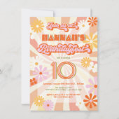 Retro Hippie 70's 60ste verjaardag Fest Party Kaart (Voorkant)