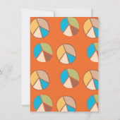 Retro Hippie 70's Groovy Birthday Party Invit Kaart (Achterkant)