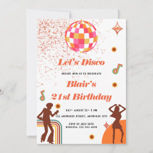 Retro Hippie 70's Groovy Birthday Party Kaart