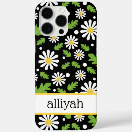 Retro Hippie Bloemen Madeliefje Patroon iPhone 16 Pro Max Hoesje