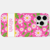 Retro Hippie Bloemen Madeliefje Patroon Case-Mate iPhone Case (Achterkant (horizontaal))