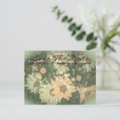 retro hippie bohemian zomerdagbruiloft aankondigingskaart (Staand voorkant)