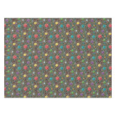 Retro Hippie Colorful Peace Sign 60s Pattern Tafelkleed (Voorkant (Horizontaal))