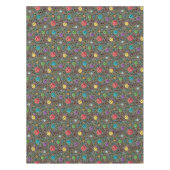 Retro Hippie Colorful Peace Sign 60s Pattern Tafelkleed (Voorkant)