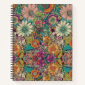 Retro Hippie: Daisy Garden Notitieboek (Voorkant)