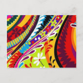 Retro Hippie Design Briefkaart (Voorkant)