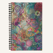 Retro Hippie: een spiraalvormig Notitieboek (Voorkant)
