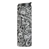 Retro Hippie en Cool Thermosbeker (Gedraaid links)