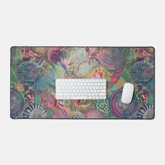 Retro Hippie: Fantasy Desk Mat (Keyboard & Muis)