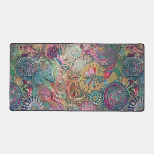 Retro Hippie: Fantasy Desk Mat (Voorkant)