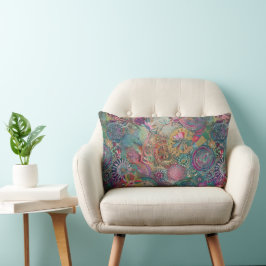 Retro Hippie: Fantasy Pillow Kussen