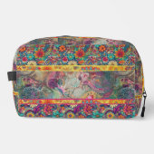 Retro Hippie: Floral Fantasy Toilettas Toilettasje (Voorkant)