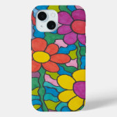 Retro Hippie Flower Art Case-Mate iPhone Case (Achterkant)